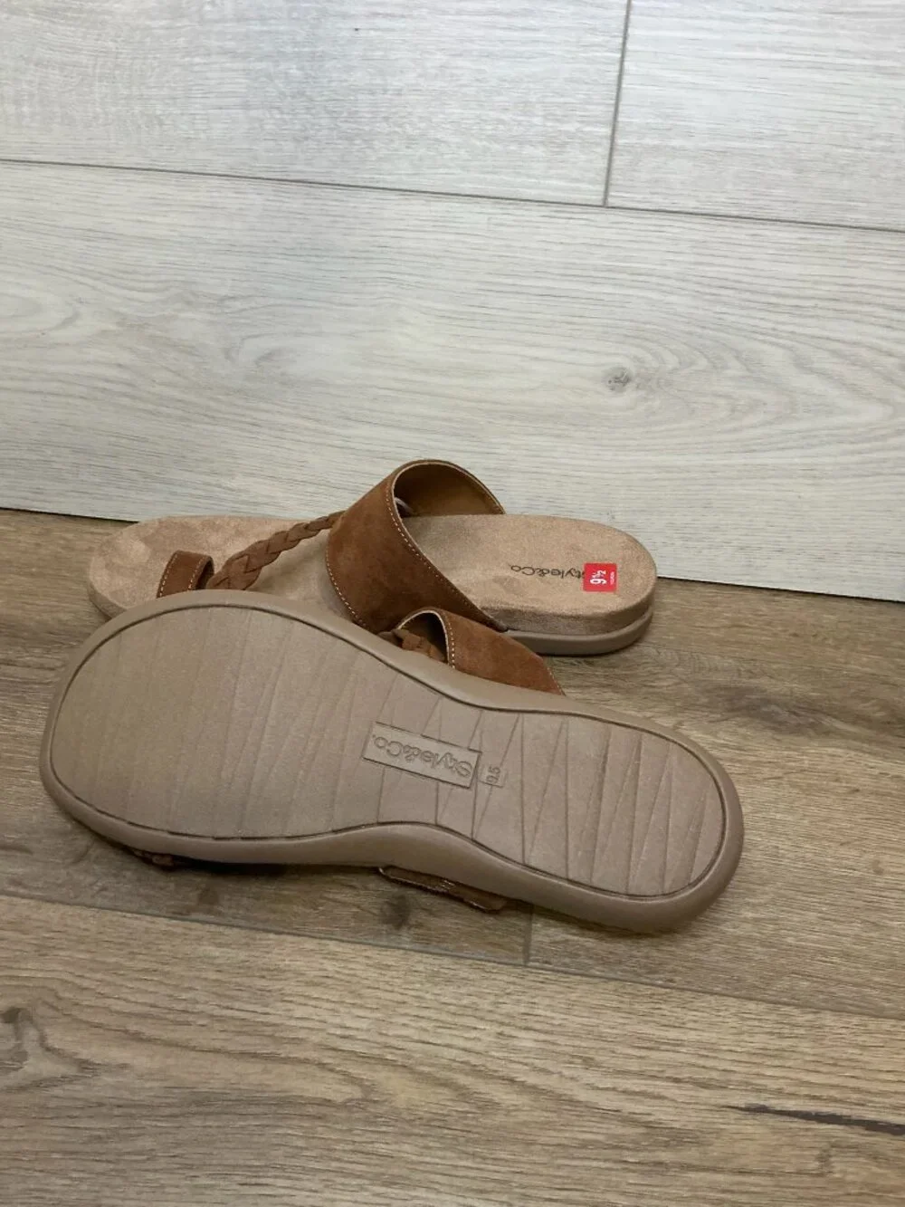 Style & Co Rheaaf Acorn Brown Sandals 9.5 M NWT - Picture 5 of 11